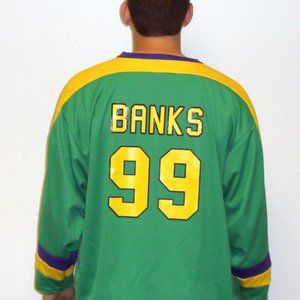 Adam Banks Mighty Ducks Jersey